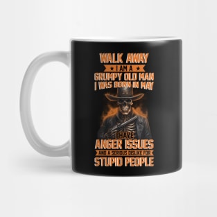 Skull I Am A Grumpy Man I Was Born In May I Have Anger Issues Funny Mug